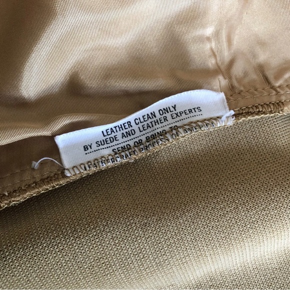 PSI Vintage Tan Suede Belted Women’s Wrap Nehru Jacket Coat 1970s Women’s S / M - Picture 10 of 11